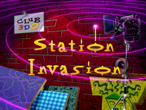 Club 3DO: Station Invasion title screen for 3DO